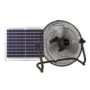 Floor Fan Rechargeable with Solar Panel