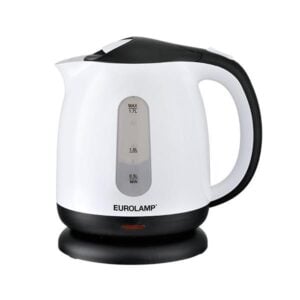 EUROLAMP Electric Kettle White-Black 1,7L 1850-2200W
