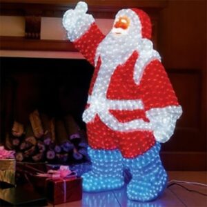 ACRYLIC LED SANTA CLAUS 1.20M