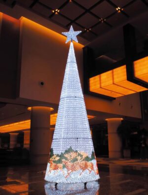 3D ACRYLIC DIGITAL X'MAS TREE