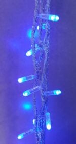 100 LED String Lights 6mm Bullet LED Blue