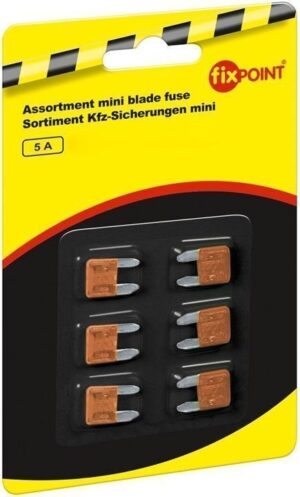 5A Car blade fuse - assortment mini; 6 pcs.