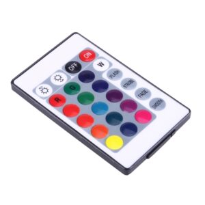 Mini RGB LED Controller with 24 Keys Remote Control (White)