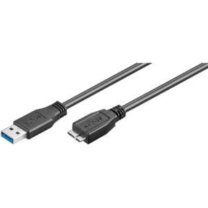 USB 3.0 SuperSpeed cable, "A" plug > Micro "B" plug (1.8m)
