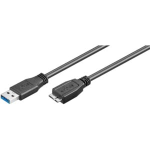 USB 3.0 SuperSpeed cable, "A" plug > Micro "B" plug (1m)