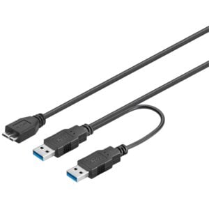 USB 3.0 dual power SuperSpeed cable