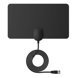 5dBi/25dBi Indoor HDTV Antenna with Dual-side Sticker (Black)