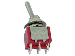 Vertical Toggle Switch DPDT ON-OFF-ON
