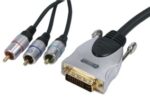 DVI-I Male - 3RCA Component 10m