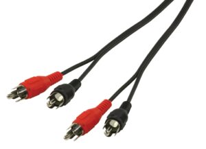 Basic audio cable 2x RCA male- 2x RCA male 1.5M