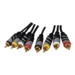HQ 6 RCA male - 6 RCA male cable 2.5m