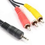 2.5mm Jack 4 pole to 3 RCA Phonos AV out, 1.5m