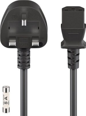 Power cable C13,  2m - Black