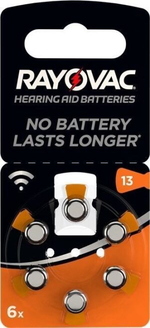 PR48/13A - zinc-air hearing aid cell, 1.4 V