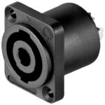 PA loudspeaker socket - 4 pin, angular version