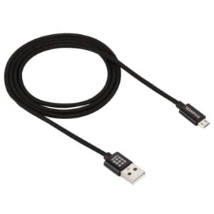 Woven Style Metal Head 3A High Current Micro USB to USB Sync Data Charging Cable (1M)