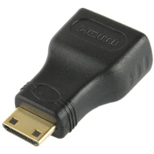 Gold Plated Mini HDMI Male to HDMI 19 Pin Female Adapter