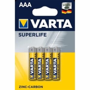 R03/AAA (Micro) Zinc chloride battery, 1.5 V