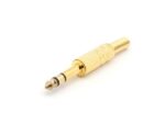 6.35mm MALE JACK CONNECTOR - GOLD STEREO