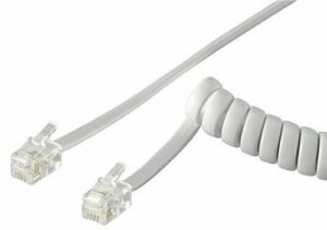 Handset Cable CU White 2m Length
