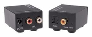 ANGA Digital Optical/Coaxial to Analog RCA Audio Converter