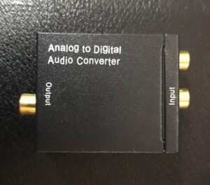 Coaxial RCA Input to Optical Toslink Output Digital Audio Converter Adapter
