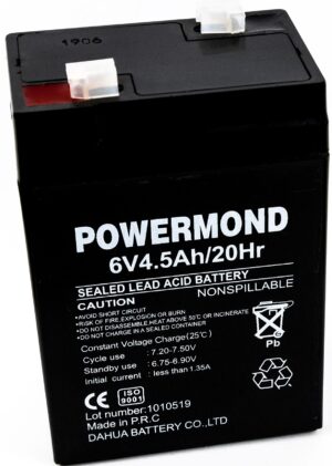 6V 4,5AH Rechargeable Lead Battery
