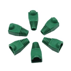Network Cable Boots Cap Cover for RJ45, Green (10 pcs)