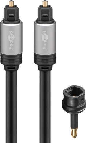 Toslink digital audio connection cable 1.5m - Silver