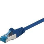 CAT 6a patch cable S/FTP (PiMF), 0.25m - Blue