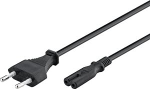 Euro connection cord; 3 m, black