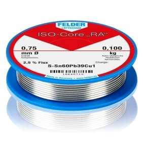 FELDER Solder wire 0.75mm 100gr RA S-Sn60Pb40 with ointment 18600710
