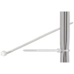 Cable ties, 100mm, White (100pcs.)