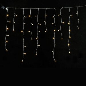 EUROLAMP Icicle Curtain 6x0.40m 288L Warm White LED with Connector (IP44)