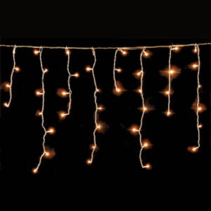Curtain 0.70x9m 300 Warm LED & Connector