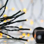 300 LED Warm White, Green Cable 15m