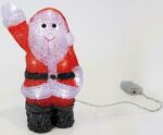 Led Acrylic Santa Claus Battery 15x10x22cm