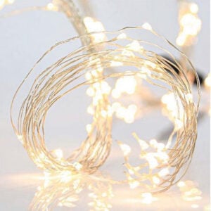 Octopus Curtain 400L Daylight LED on Silver Copper Wire