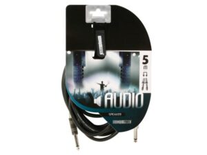 Professional Speaker Cable 6.35mm Mono Jack to 6.35mm Mono Jack BLUE (5m)