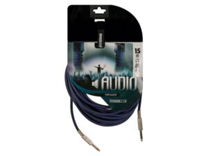 Professional Speaker Cable 6.35mm Mono Jack to 6.35mm Mono Jack BLUE (15m)