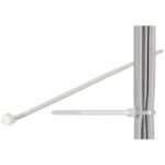 Cable ties, 200mm x 4.8mm White (100pcs.)