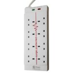 8-Way Extension with Surge Protection, 3M Cable