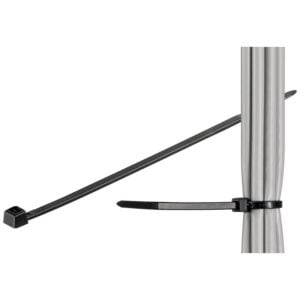 Cable ties, 200mm x 3.6mm black (100pcs.)
