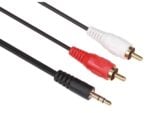 3.5 Jack Stereo - 2*RCA Cable, 5.0M / Gold Plated