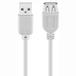 USB 2.0 Hi-Speed extension cable, 1.8m - grey