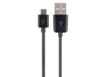 USB 2.0 A Male- Micro USB 5-Pin Male, 1m (Black)