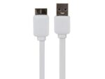 USB 3.0 - Micro USB 3.0 Flat Cable white, 1m