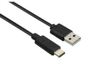 USB 2.0 A Male- Type "C" USB Male, 1m (Black)