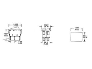 Illuminated Rocker Switch, DPST 10A - 250V