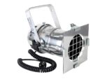 PAR46 Projector with Coiled Power Cord and Schuko Plug - Chrome